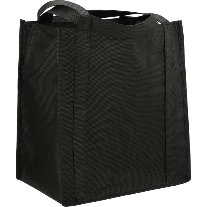 Angle-Right and Blank view of the Little Juno Non-Woven Grocery Tote