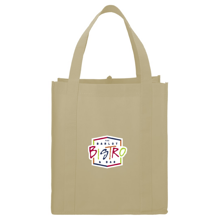 Front and Part Default Image view of the Little Juno Non-Woven Grocery Tote