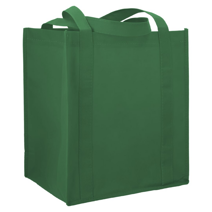Angle-Right and Blank view of the Little Juno Non-Woven Grocery Tote