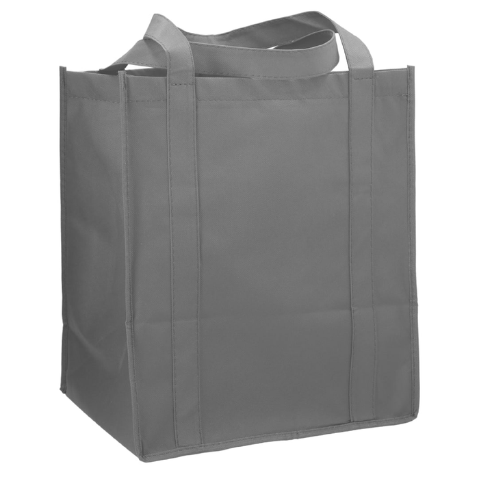 Angle-Right and Blank view of the Little Juno Non-Woven Grocery Tote
