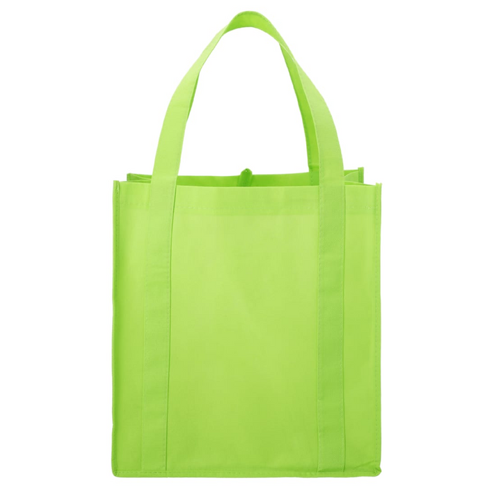Front and Blank view of the Little Juno Non-Woven Grocery Tote