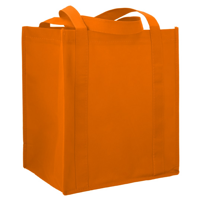 Angle-Right and Blank view of the Little Juno Non-Woven Grocery Tote