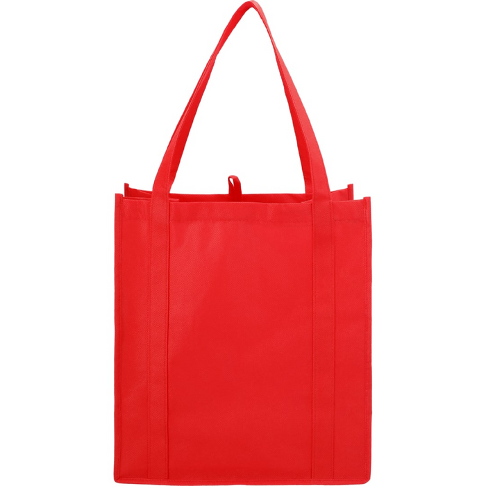 Front and Blank view of the Little Juno Non-Woven Grocery Tote