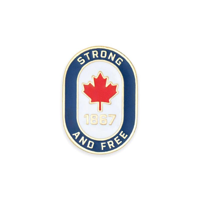 Strong and Free Pin - Blue with Magnetic Backing