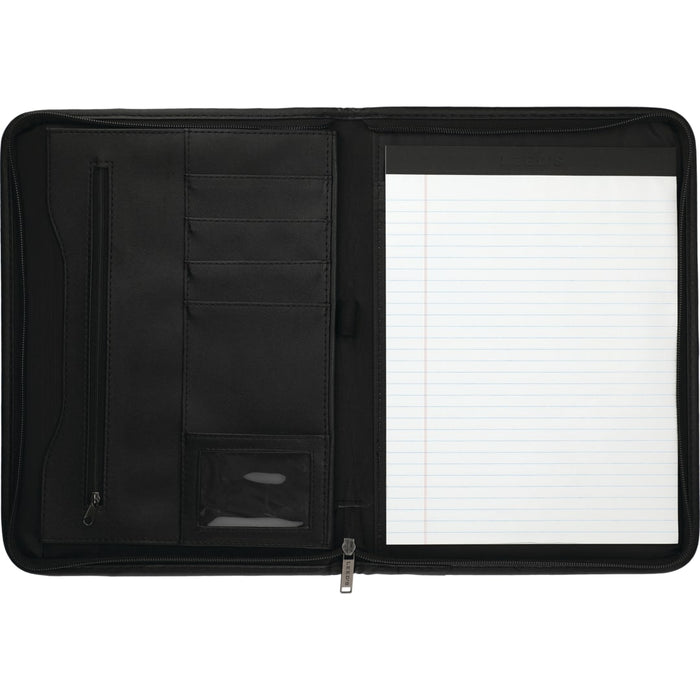 Front view of the Zippered Padfolio