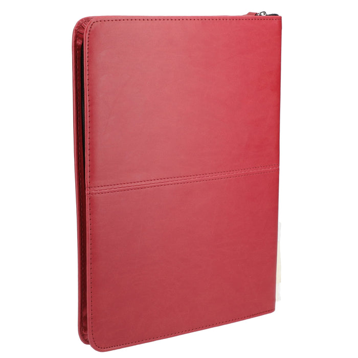 Back and Blank view of the Pedova ™ Zippered Padfolio