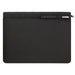 Front and Blank view of the Vienna Heathered Zippered Padfolio