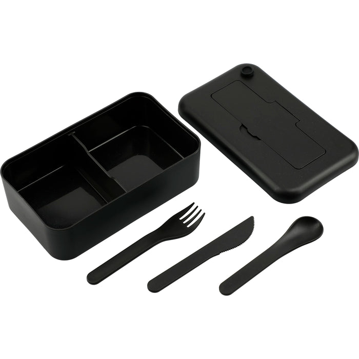 Bamboo Fiber Lunch Box with Utensil Pocket