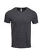 Front and Blank view of the Threadfast Unisex Triblend Short-Sleeve T-Shirt