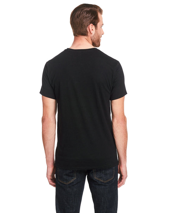 Rear view of the Threadfast Unisex Triblend Short-Sleeve T-Shirt