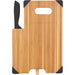 Front and Blank view of the Bamboo Cutting Board with Knife