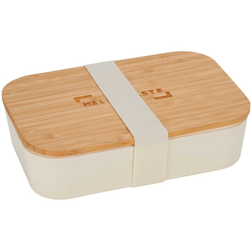 Angle-Right view of the Bamboo Fiber Lunch Box with Cutting Board Lid