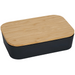 Angle-Right and Blank view of the Bamboo Fiber Lunch Box with Cutting Board Lid