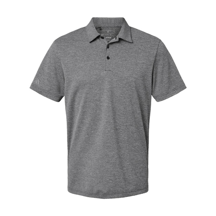 Front view of the Adidas Heathered Polo - 