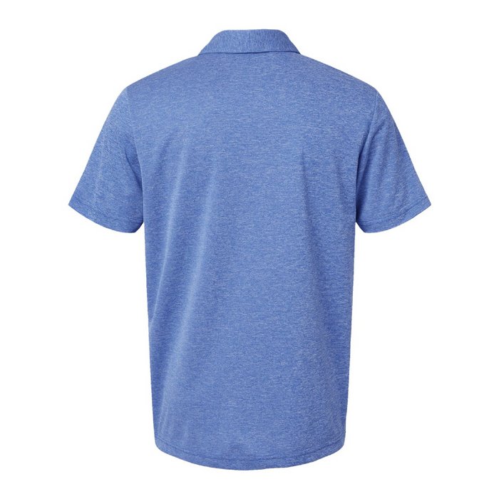 Rear view of the Adidas Heathered Polo - 