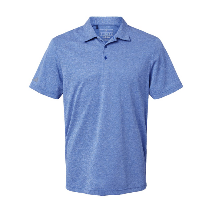 Front view of the Adidas Heathered Polo - 