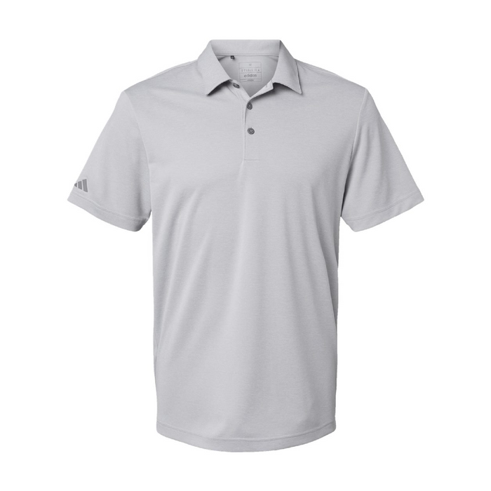 Front view of the Adidas Heathered Polo - 