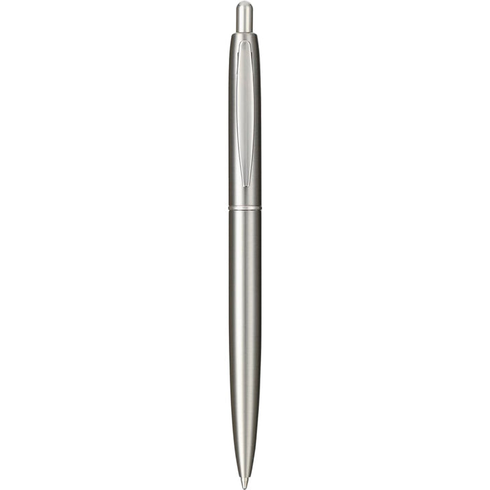 Front view of the Recycled Stainless Steel Ballpoint Pen