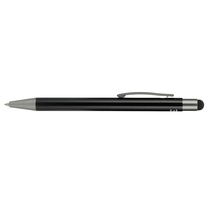 Right-Side and Blank view of the Recycled Aluminum Gel Ballpoint Stylus