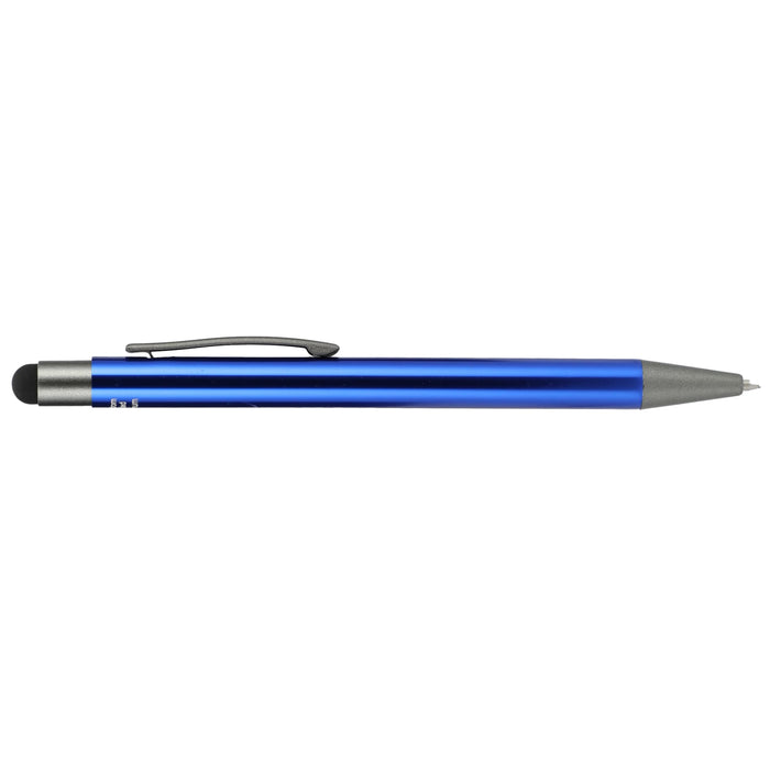 Angle-Right and Blank view of the Recycled Aluminum Gel Ballpoint Stylus