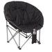 Angle-Right and Blank view of the Folding Moon Chair (400lb Capacity)