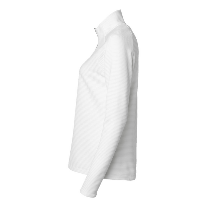 Left view of the Adidas Women's Spacer Quarter-Zip Pullover