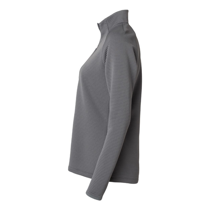 Left view of the Adidas Women's Spacer Quarter-Zip Pullover