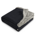 Front and Blank view of the Field & Co. ® Oversized Wool Sherpa Blanket