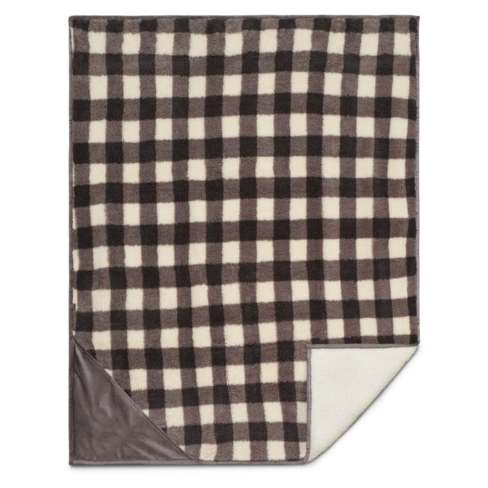 Field & Co.® Double Sided Plaid Sherpa Blanket