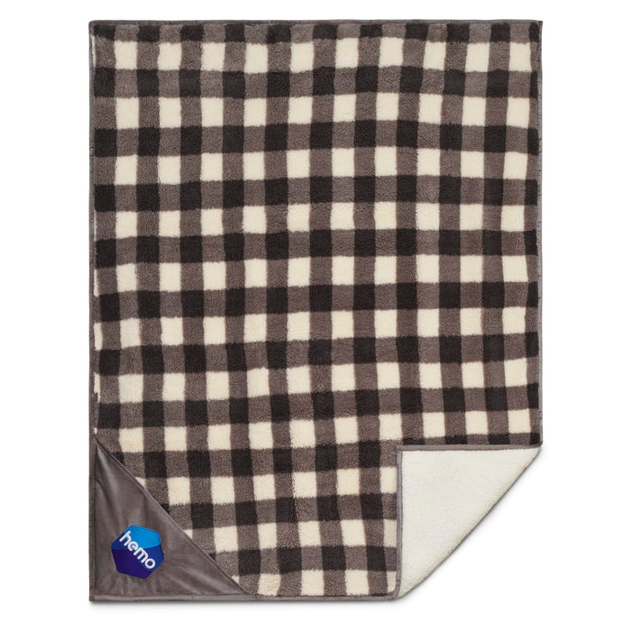 Angle-Right view of the Field & Co.® Double Sided Plaid Sherpa Blanket