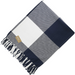 Front and Blank view of the Field & Co. 100% Organic Cotton Check Throw Blanket