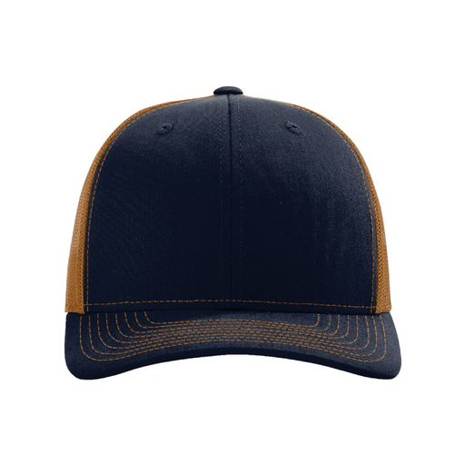 Front view of the Richardson Snapback Trucker Cap - 