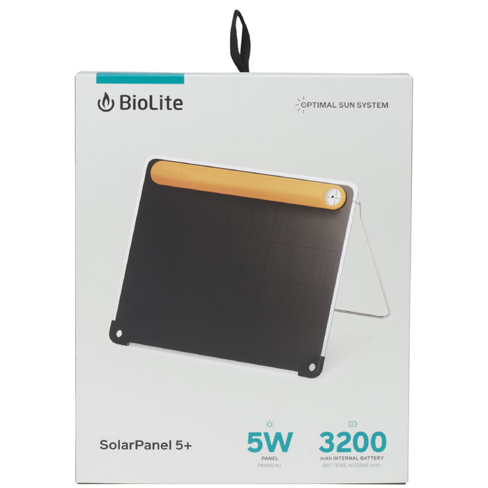 Front view of the BioLite SolarPanel 5+