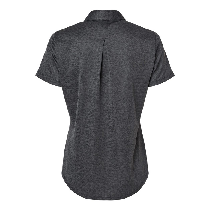 Rear view of the Adidas Women's Space Dyed Polo