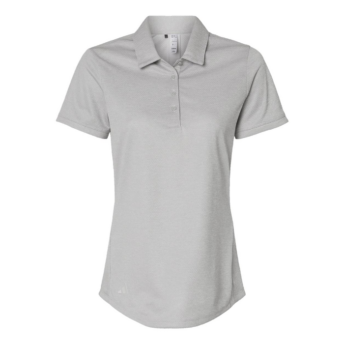Front view of the Adidas Women's Space Dyed Polo