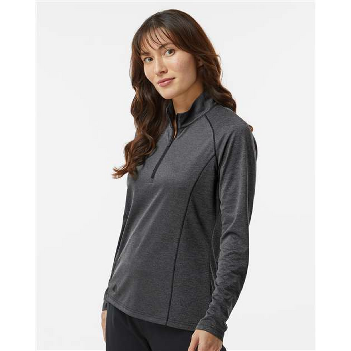 Adidas Women's Space Dyed Quarter-Zip Pullover -