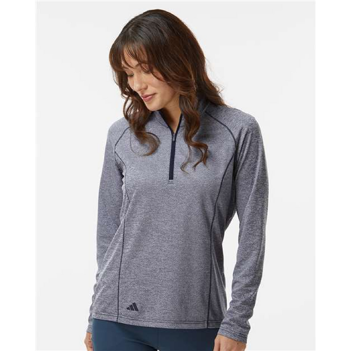 Adidas Women's Space Dyed Quarter-Zip Pullover -