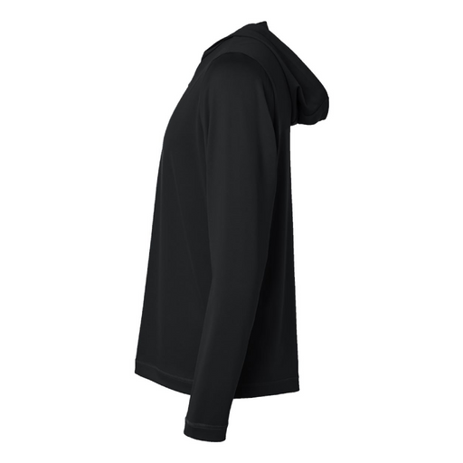 Left view of the Adidas Lightweight Performance Quarter-Zip Hooded Pullover