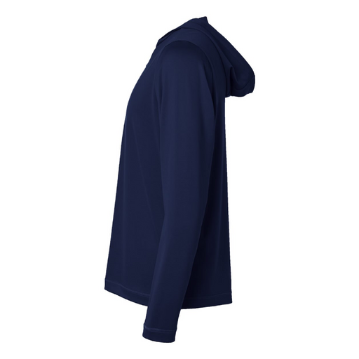 Left view of the Adidas Lightweight Performance Quarter-Zip Hooded Pullover