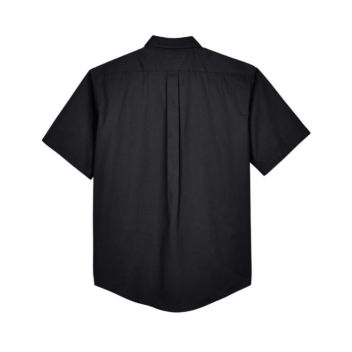 Rear view of the Men's Optimum Short Sleeve Twill Dress Shirt - 