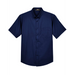 Front view of the Men's Optimum Short Sleeve Twill Dress Shirt - 