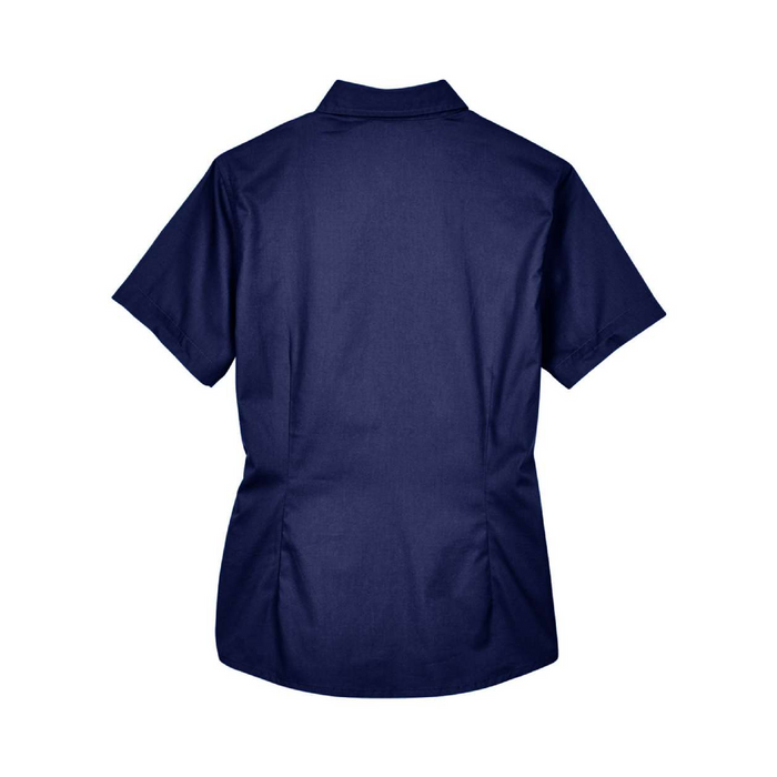 Rear view of the Women's Optimum Short Sleeve Twill Shirt - 