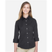 Women's Perfect Fit™ Three-Quarter Sleeve Stretch Poplin Dress Shirt - 