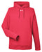 Front and Blank view of the Under Armour Men's Hustle Pullover Hooded Sweatshirt