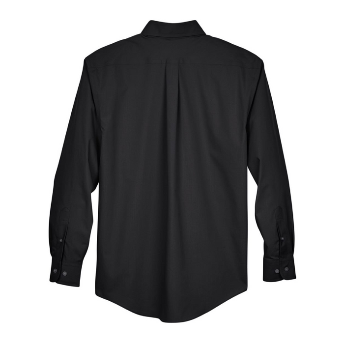 Rear view of the Men's Crown Collection® Broadcloth Woven Dress Shirt - 