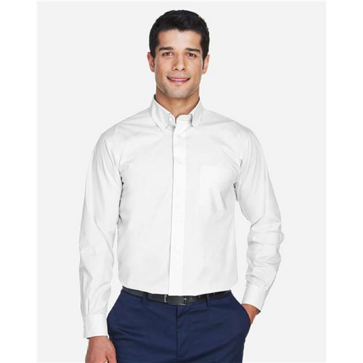 Men's Crown Collection® Broadcloth Woven Dress Shirt - 