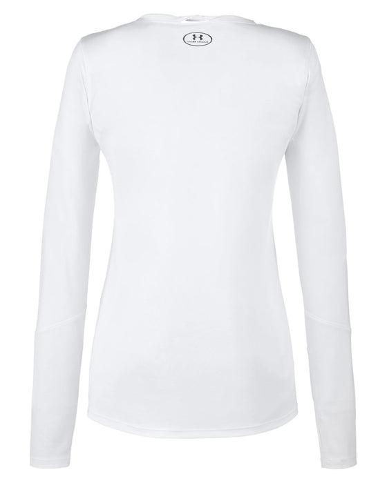 Rear and Blank view of the Under Armour Ladies' Long-Sleeve Locker T-Shirt 2.0