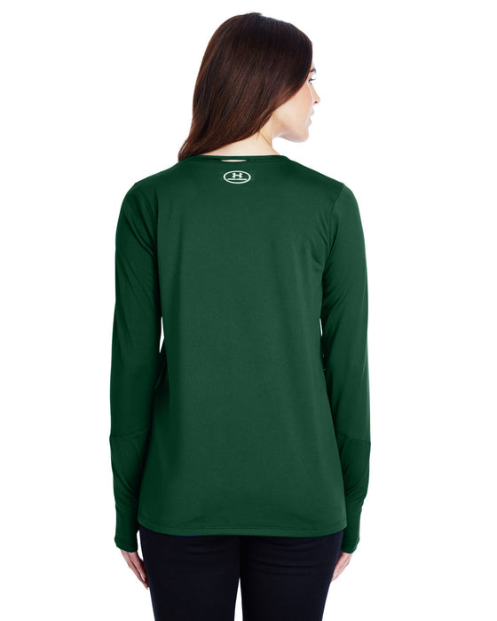 Rear view of the Under Armour Ladies' Long-Sleeve Locker T-Shirt 2.0