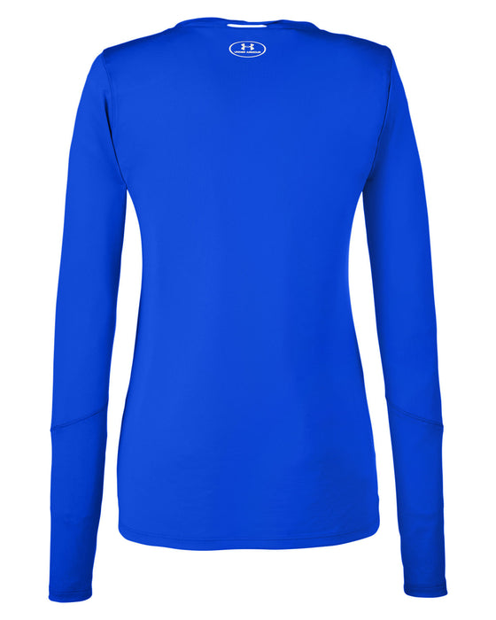 Rear and Blank view of the Under Armour Ladies' Long-Sleeve Locker T-Shirt 2.0