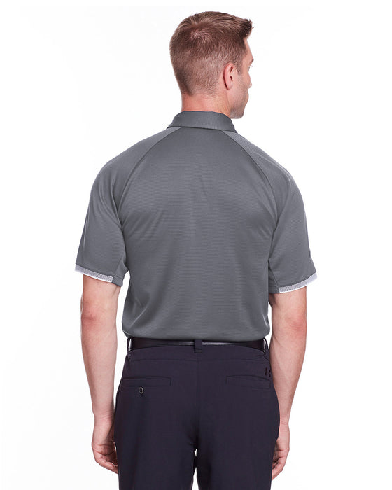Rear view of the Under Armour Men's Corporate Rival Polo